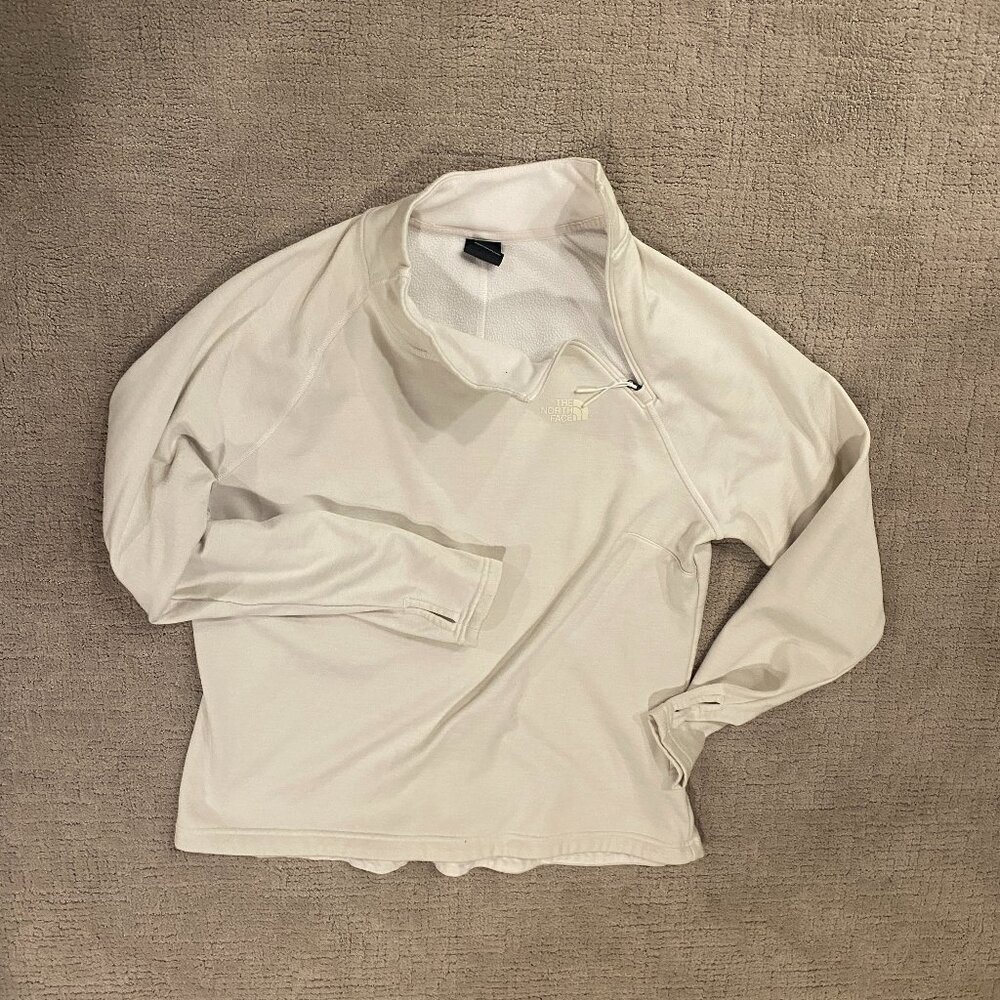North Face Cream Micro Fleece Top